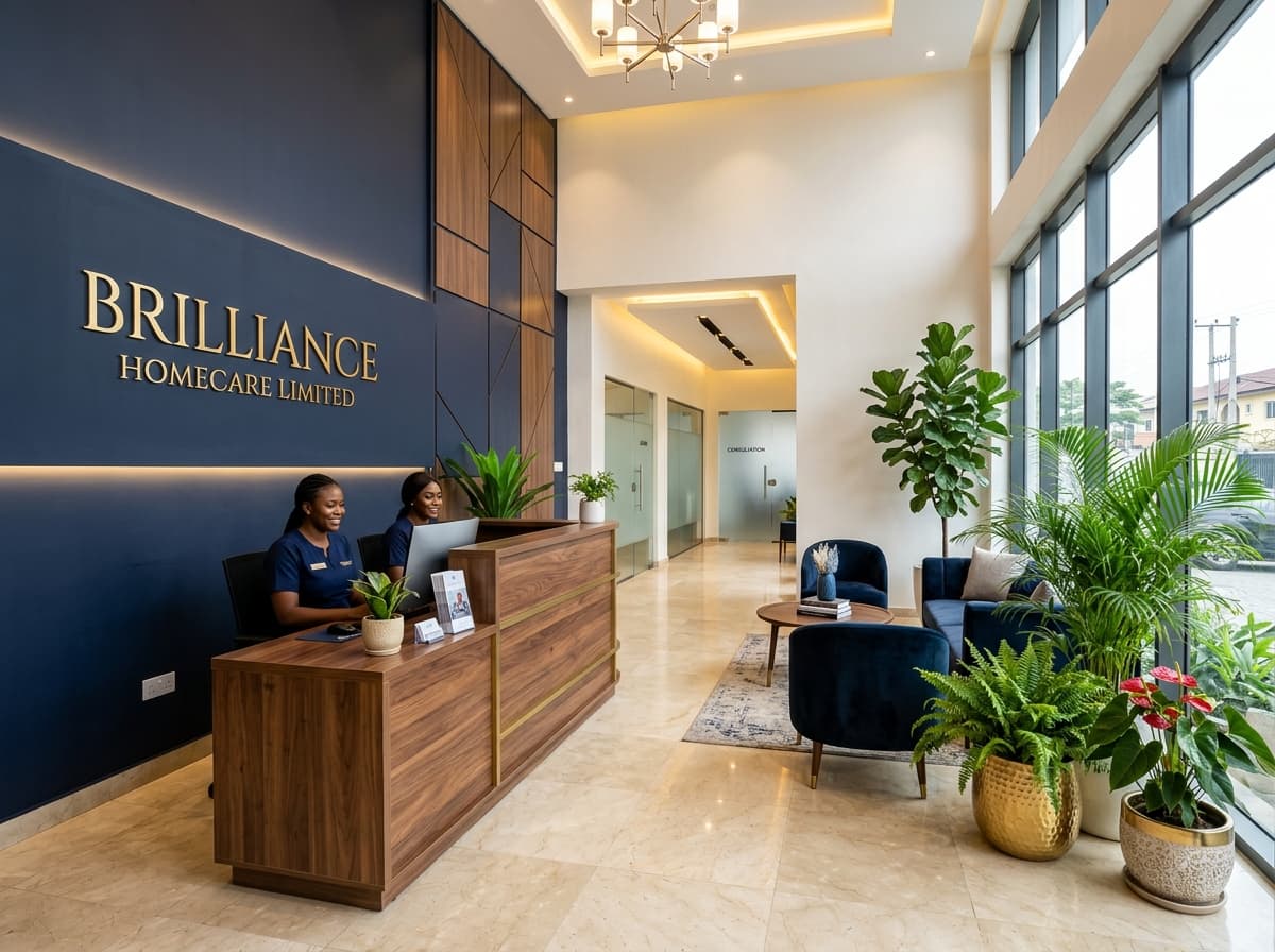 Brilliance Homecare Reception Office in Lekki Lagos
